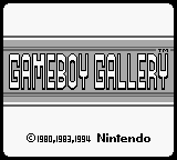 Game Boy Gallery Title Screen
